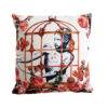 Coussin motif Eros cage