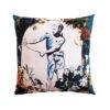 Coussin motif Eros aux fleurs